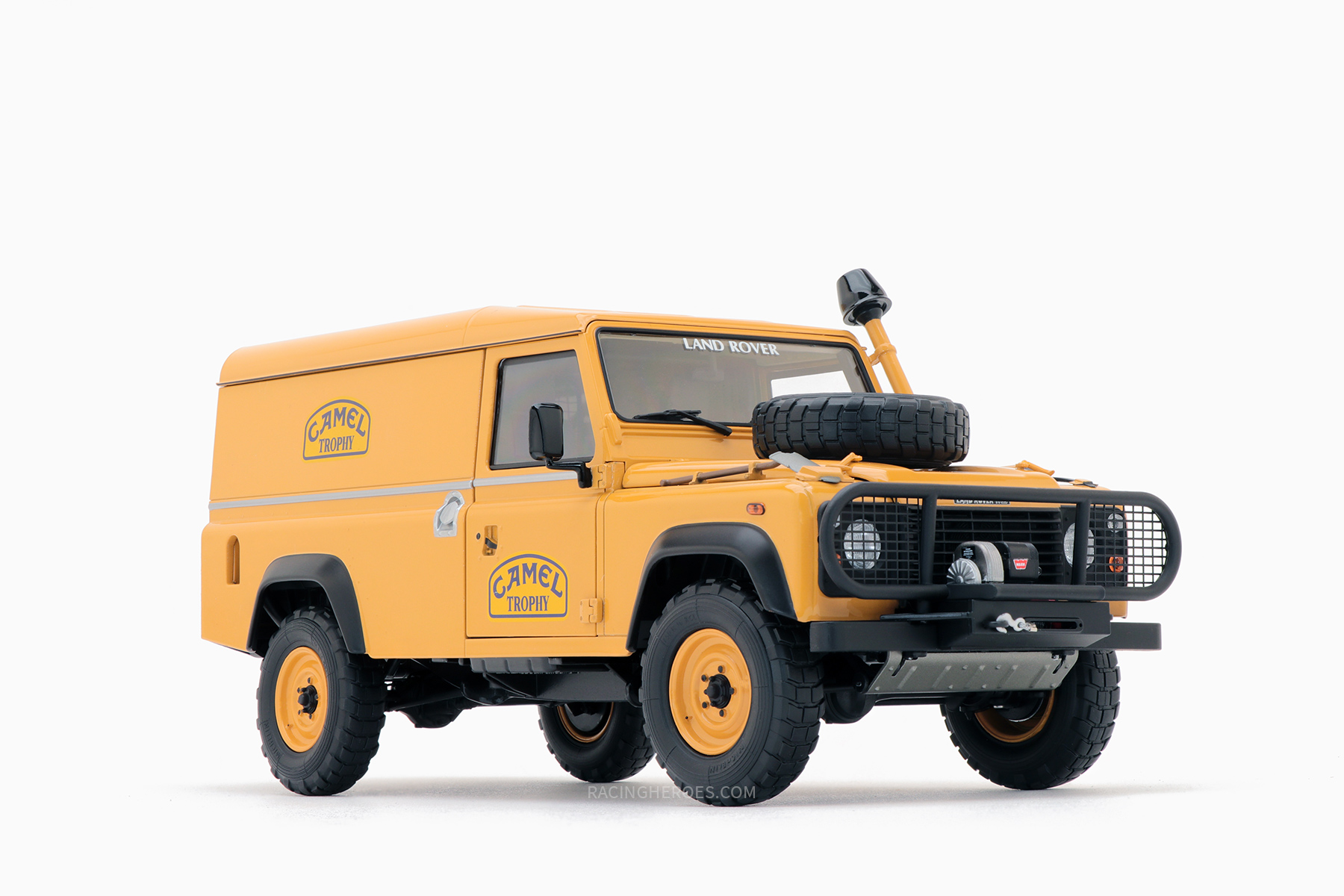 Land Rover Defender 110 “Camel Trophy” Support Unit Borneo 1:18 by Almost Real
