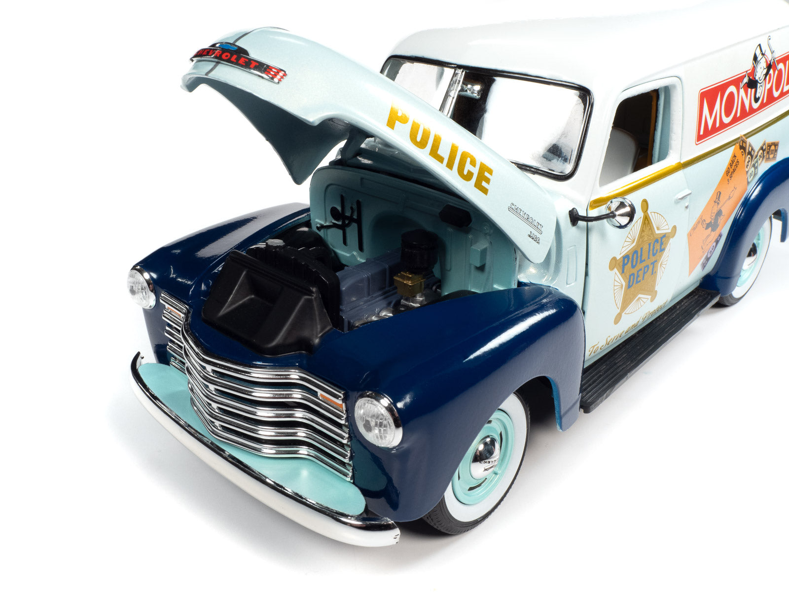 Monopoly 1948 Panel Delivery w/ Resin Figure 1:18 Scale