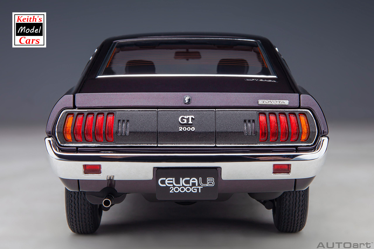 [1/18 Scale] Toyota Celica Liftback 2000GT (RA25) 1973 in Dark Purple Metallic by AUTOart Models