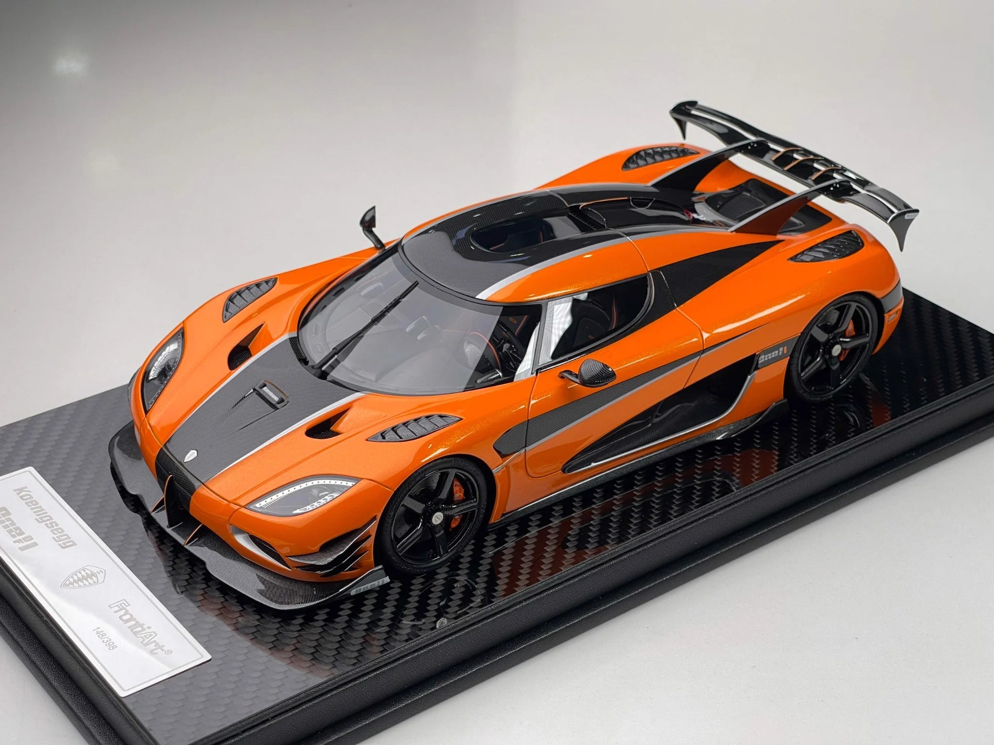 Frontiart 1:18 Koenigsegg Agera RS One of 1 Orange Carbon F055-18