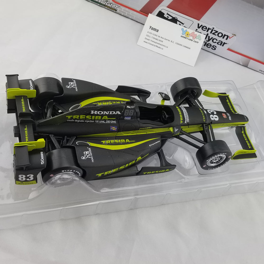 GreenLight 1:18 2017 IndyCar Series #83 Charlie Kimball / Chip Ganassi Racing, Tresiba 11012