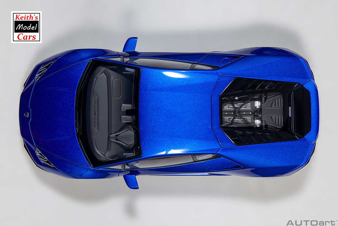 [1/18 Scale] Lamborghini Huracán Evo in Blu Nethuns by AUTOart Models