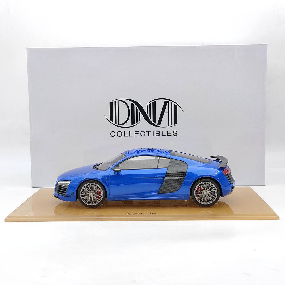 DNA Collectibles 1/18 Audi R8 LMX 2014 DNA000031 Resin Model Car Limited Blue Toy Gift