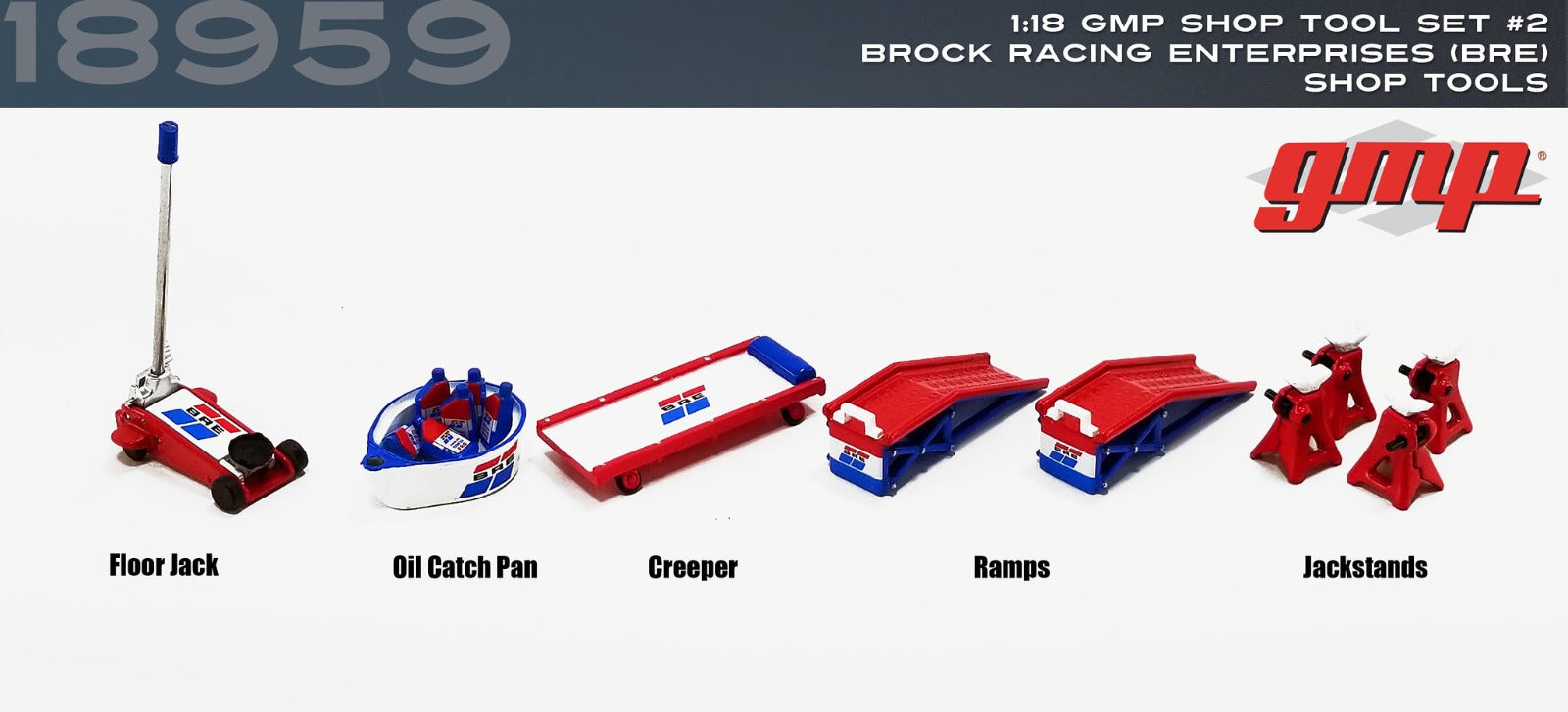 GMP 1:18 GMP Shop Tool Set #2 - Brock Racing Enterprises (BRE) GMP-18959