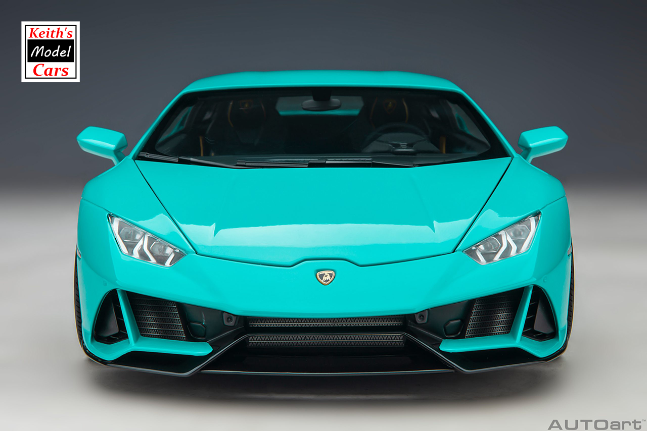 [1/18 Scale] Lamborghini Huracán Evo in Blu Glauco by AUTOart Models