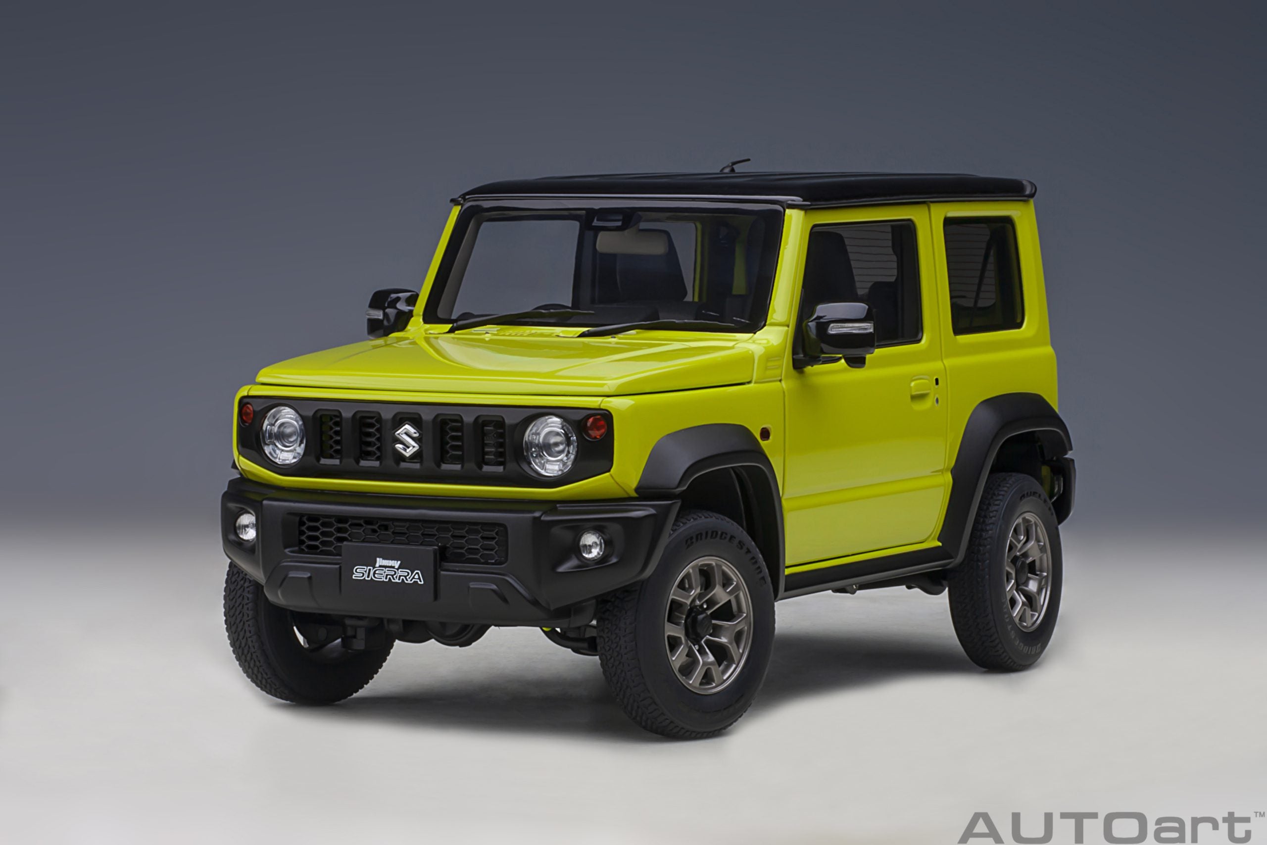 AUTOart 1:18 Suzuki Jimny Sierra (JB74) (Kinetic Yellow with Black roof) 78506