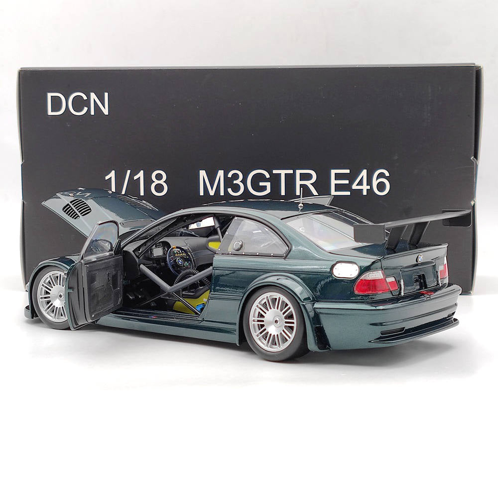 DCN 1:18 Scale 2001 BMW M3 GTR E46 Need For Speed Metal Diecast Model Car Green Toy Gift