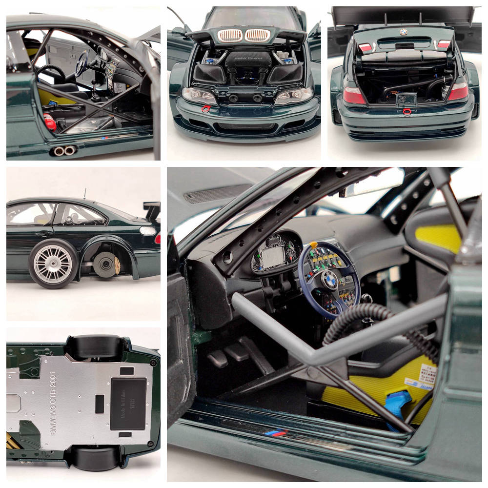 DCN 1:18 Scale 2001 BMW M3 GTR E46 Need For Speed Metal Diecast Model Car Green Toy Gift