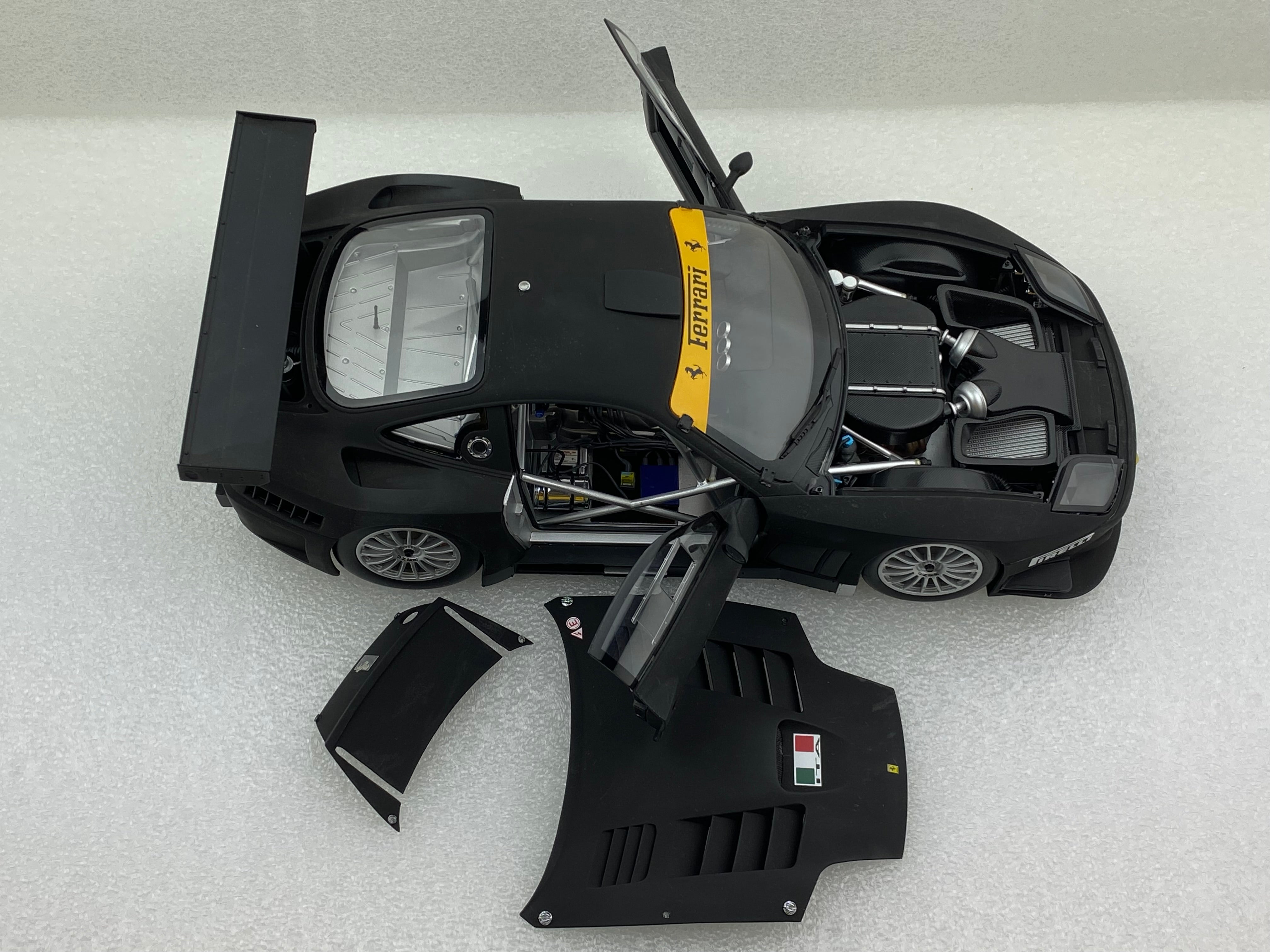 Kyosho 1:18 Ferrari 575 GTC Evoluzione 2005 Matt Black 08392A (Clearance Final Sale)