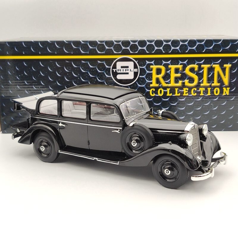 1:18 Triple9 Mercedes-Benz 260D W138 Pullman Landaulet 1936 Black 1800103 Resin Models Limited Edition Auto Toys Car Collection