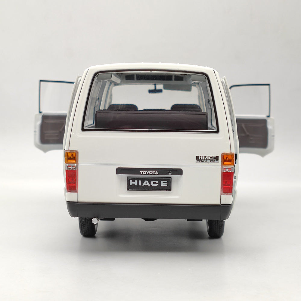 1:18 Toyota HIACE H50 1986 VAN Diecast Toys Car Models Collection Gifts Full Open White