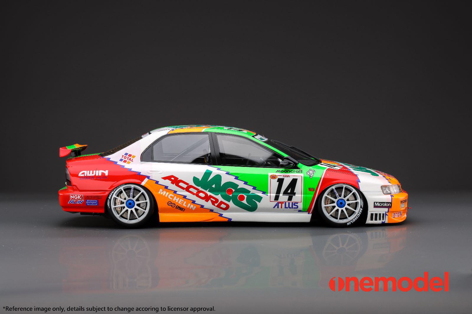 *PREORDER* One Model 1:18 Honda Accord (CD6) ##14 JTCC JACCS Version