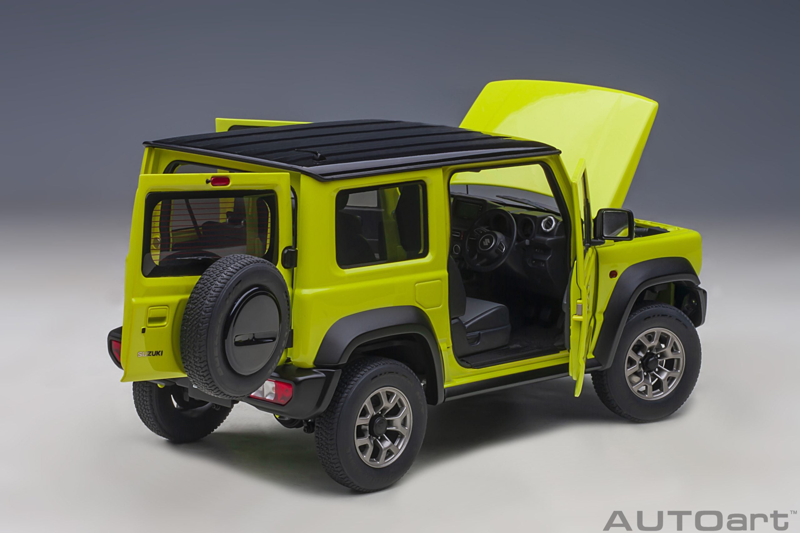 AUTOart 1:18 Suzuki Jimny Sierra (JB74) (Kinetic Yellow with Black roof) 78506