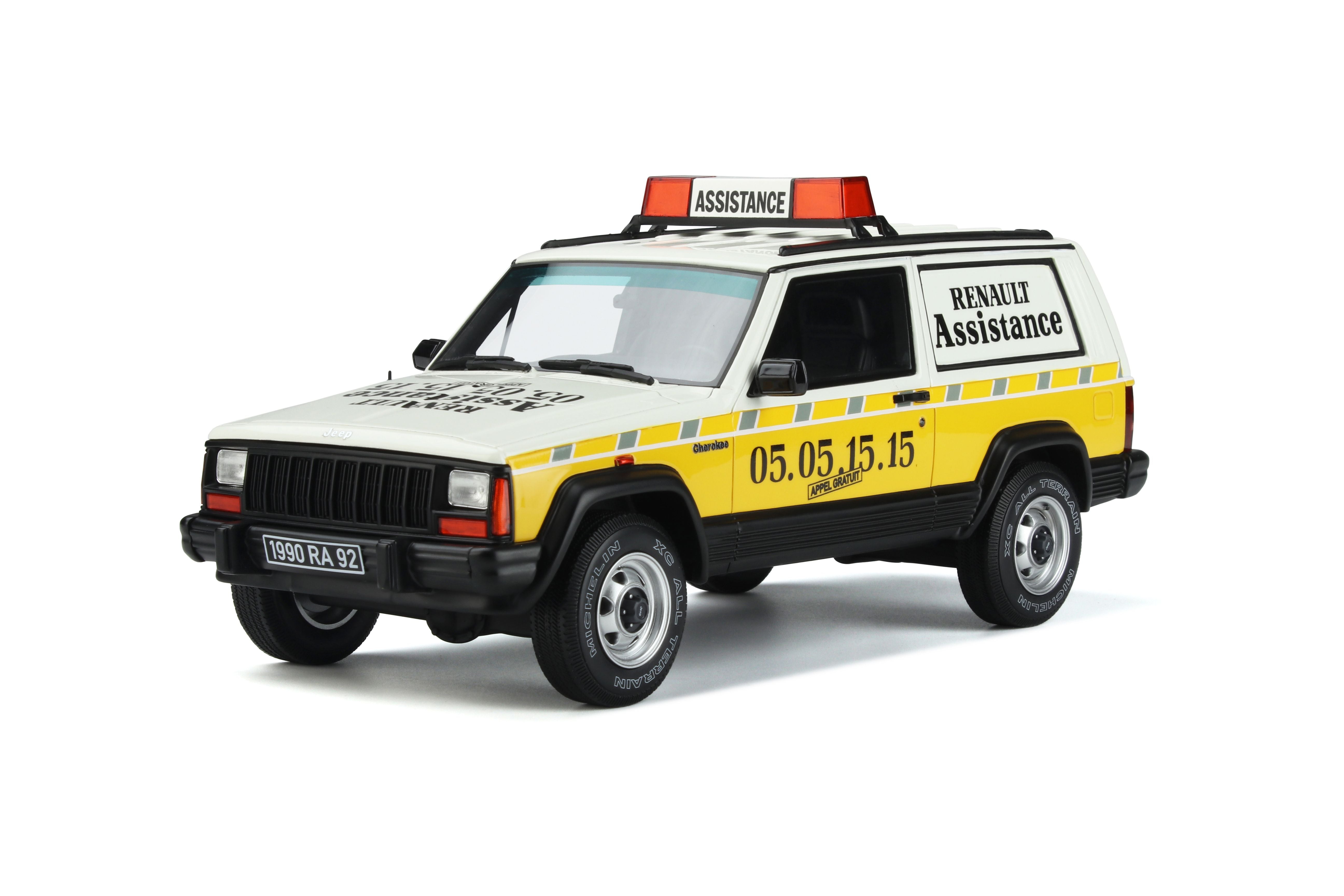 OTTO 1:18 Jeep Cherokee Renault Assistance 1989 OT939