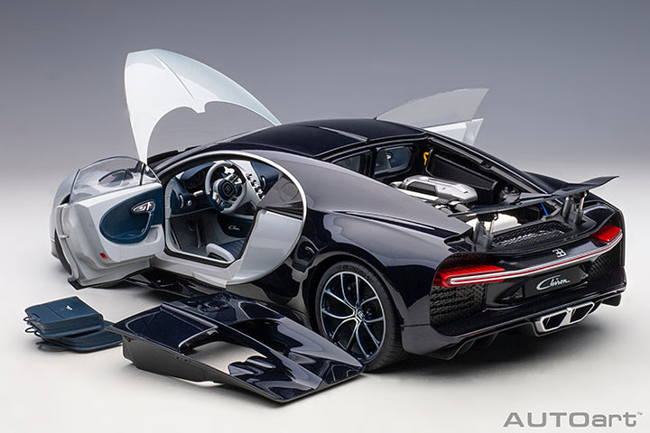 BUGATTI CHIRON 2017 (GLACIER WHITE/ATLANTIC BLUE)