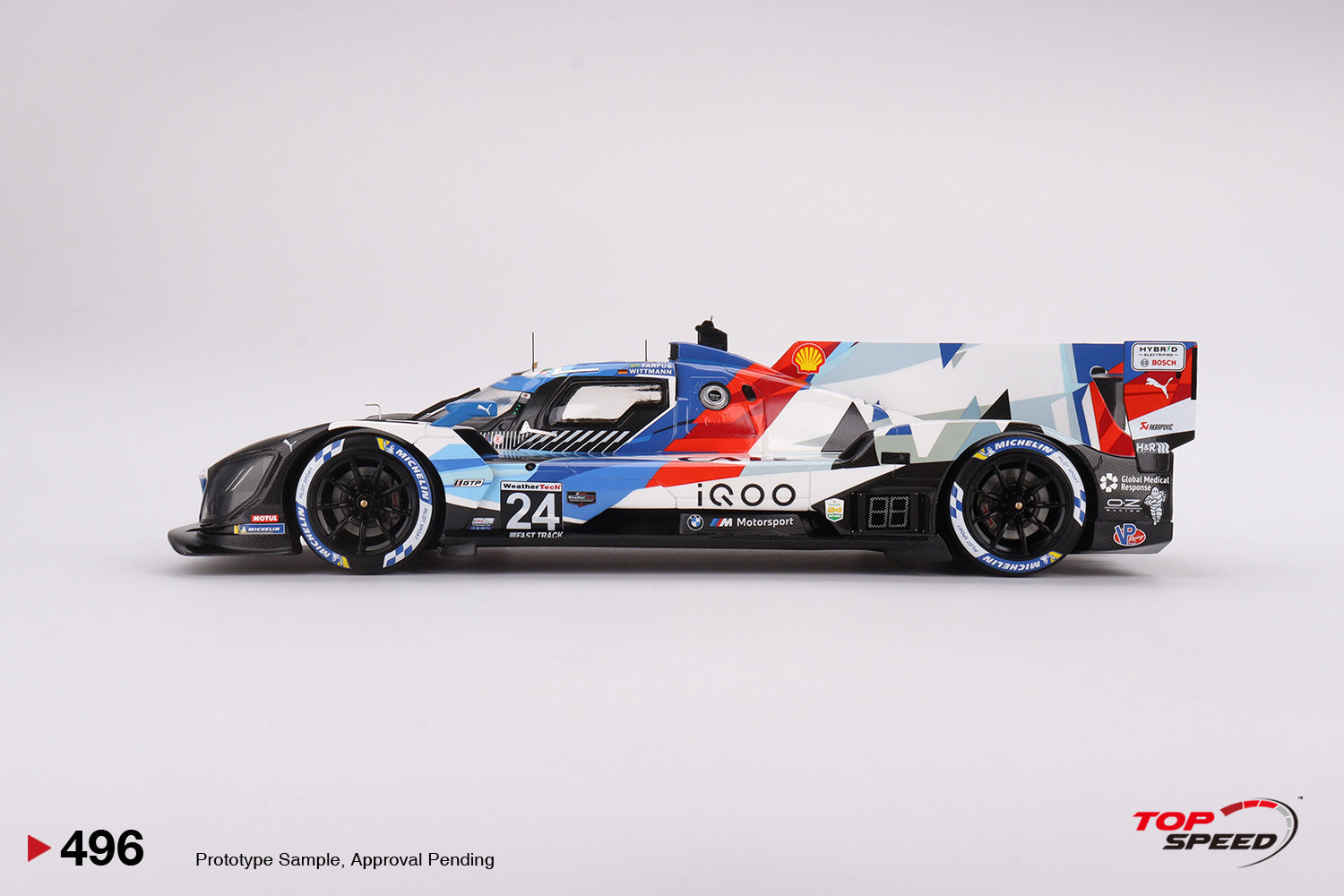 *PREORDER* TopSpeed Models 1:18 BMW M Hybrid V8 GTP #24 BMW M Team RLL   2023 IMSA Daytona 24 Hrs