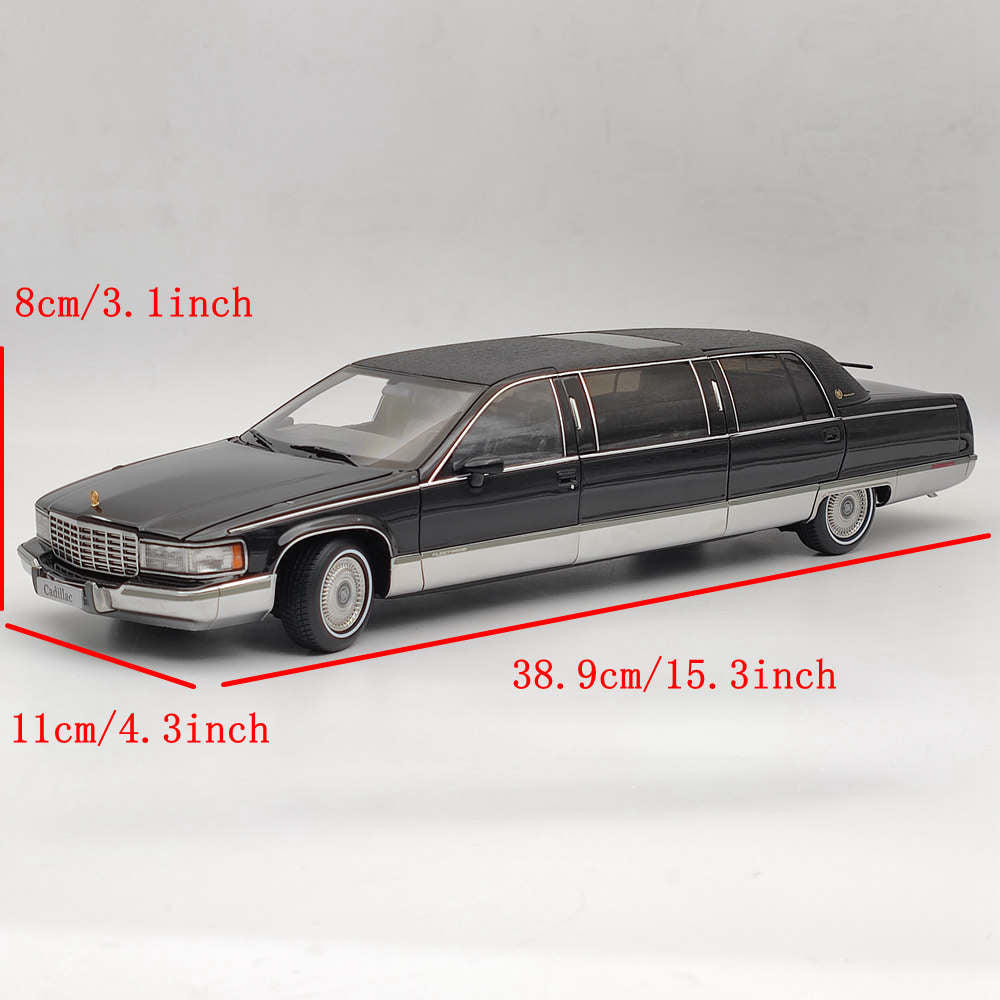 GM 1:18 Cadillac Fleetwood Long Wheelbase Diecast Model Gold LOGO Limited 99pcs Toys Car Gift