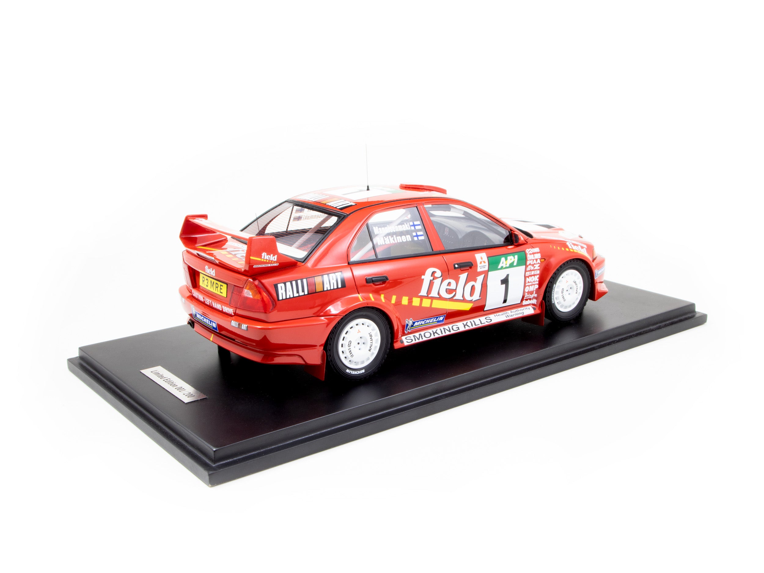 Tarmac Works 1:18 Mitsubishi Lancer Evolution V Australian Rally 1998 #1 Winner