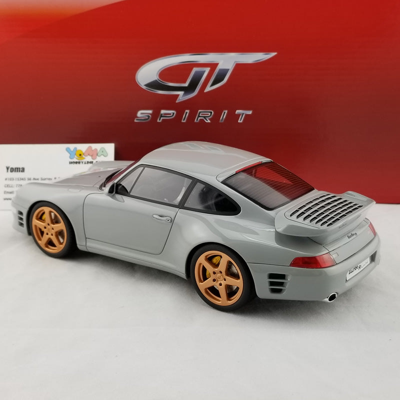 GT Spirit 1:18 Porsche 911 (993) Turbo R by Ruf in Grey GT145