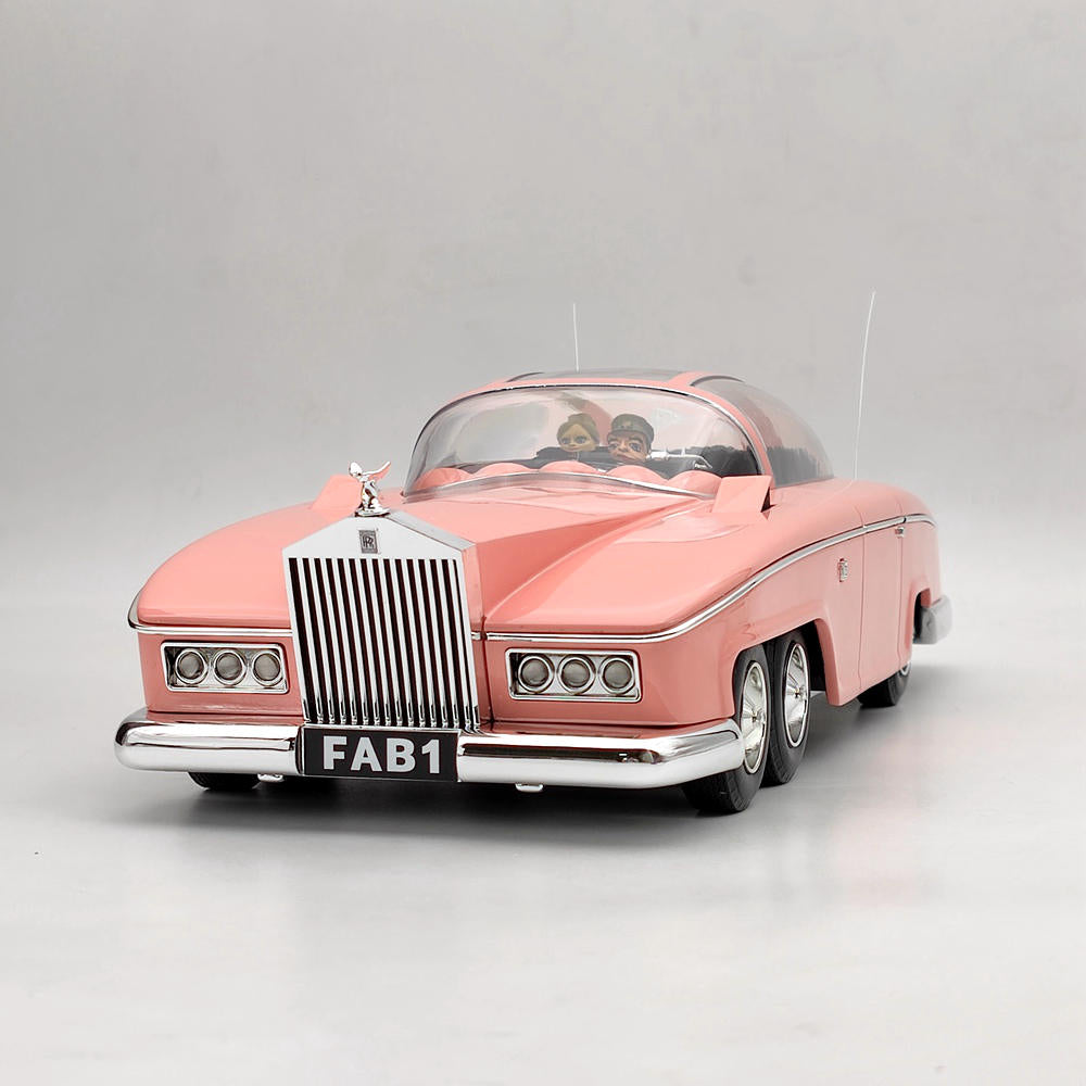 AMIE 1/18 Scale Rolls Royce Lady Penelope's Thunderbirds FAB1/FAB 1 Resin Toys Car Models Miniature Decoration Gifts