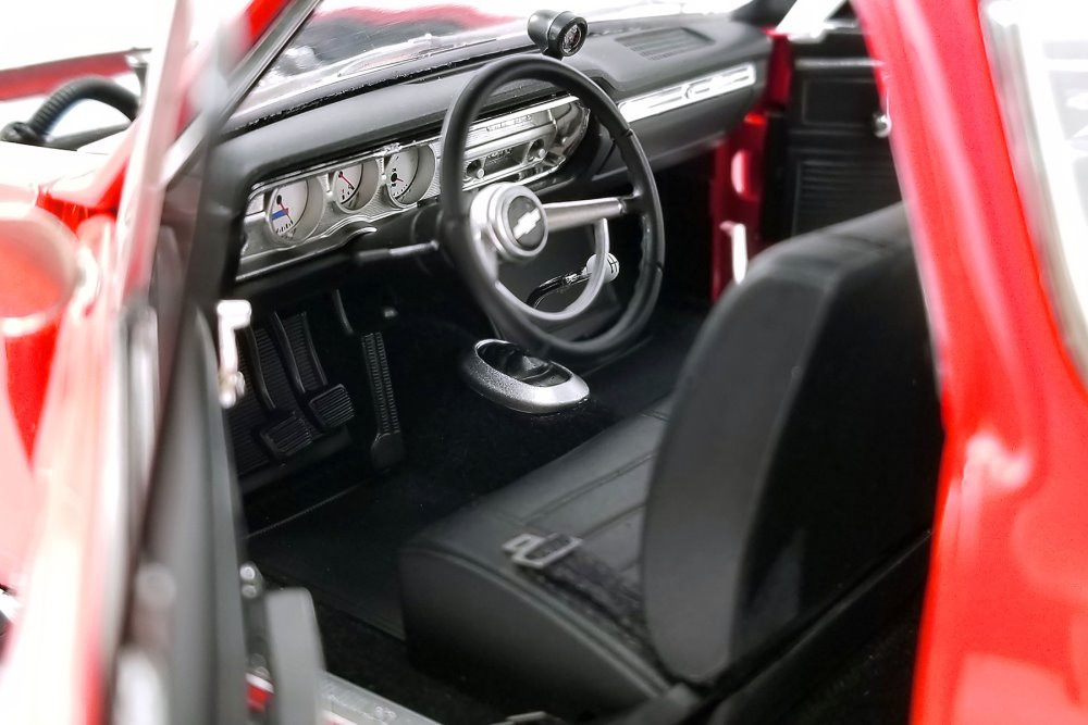 1965 Chevy El Camino, Red and White - Acme A1805411 - 1/18 scale Diecast Model Toy Car