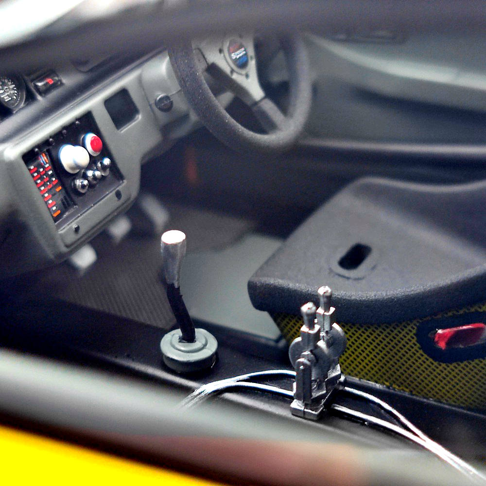 Tarmac Works 1/18 Honda Civic EG6 Spoon Yellow Resin Model Car Collection Gifts