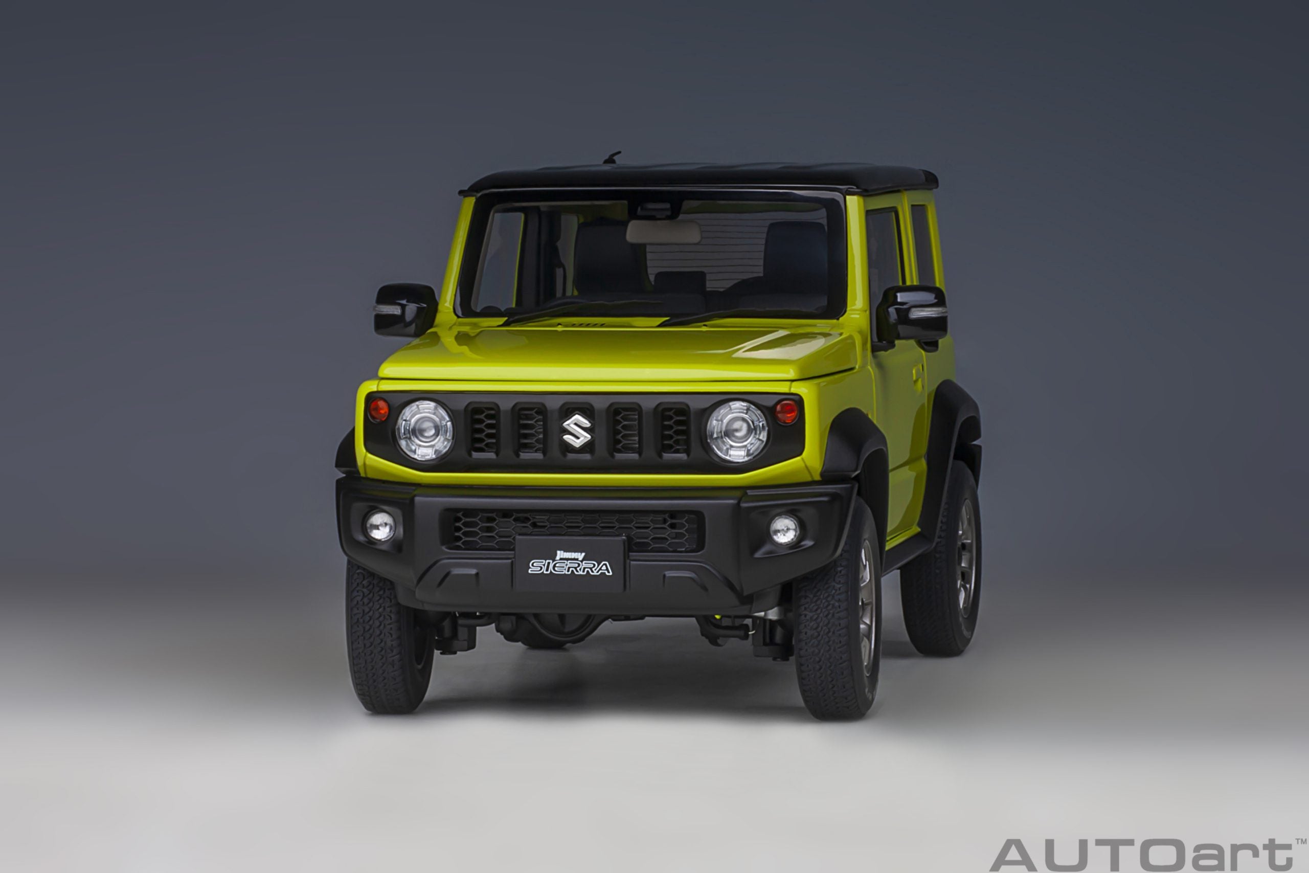 AUTOart 1:18 Suzuki Jimny Sierra (JB74) (Kinetic Yellow with Black roof) 78506