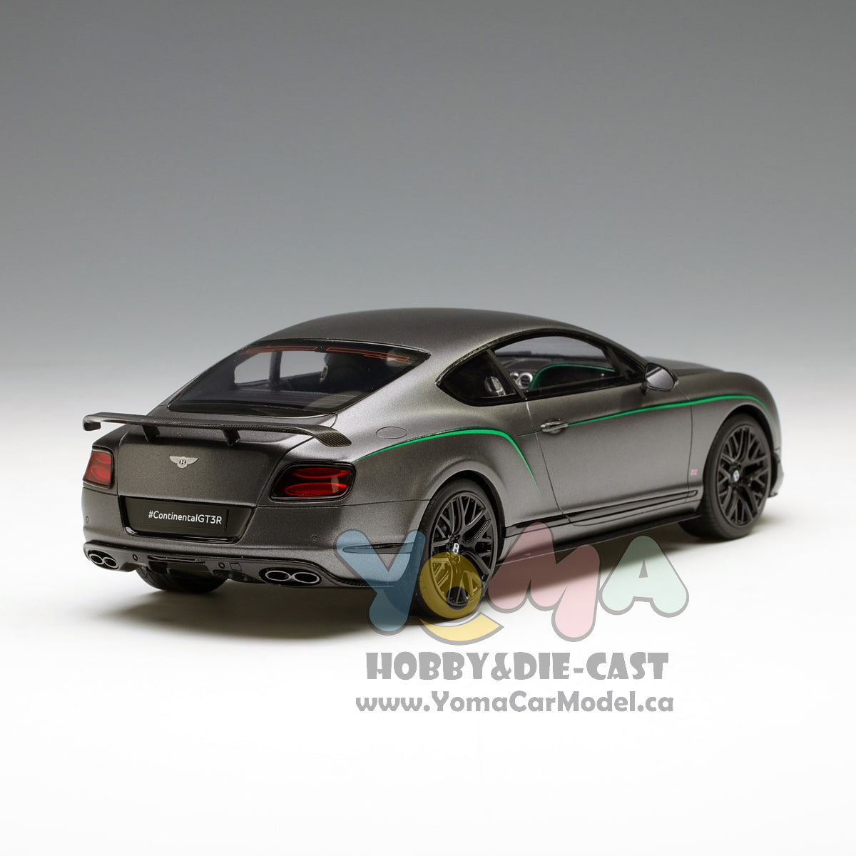 GT Spirit 1:18 Bentley Continental GT3-R 2015 Grey Matte KJ003
