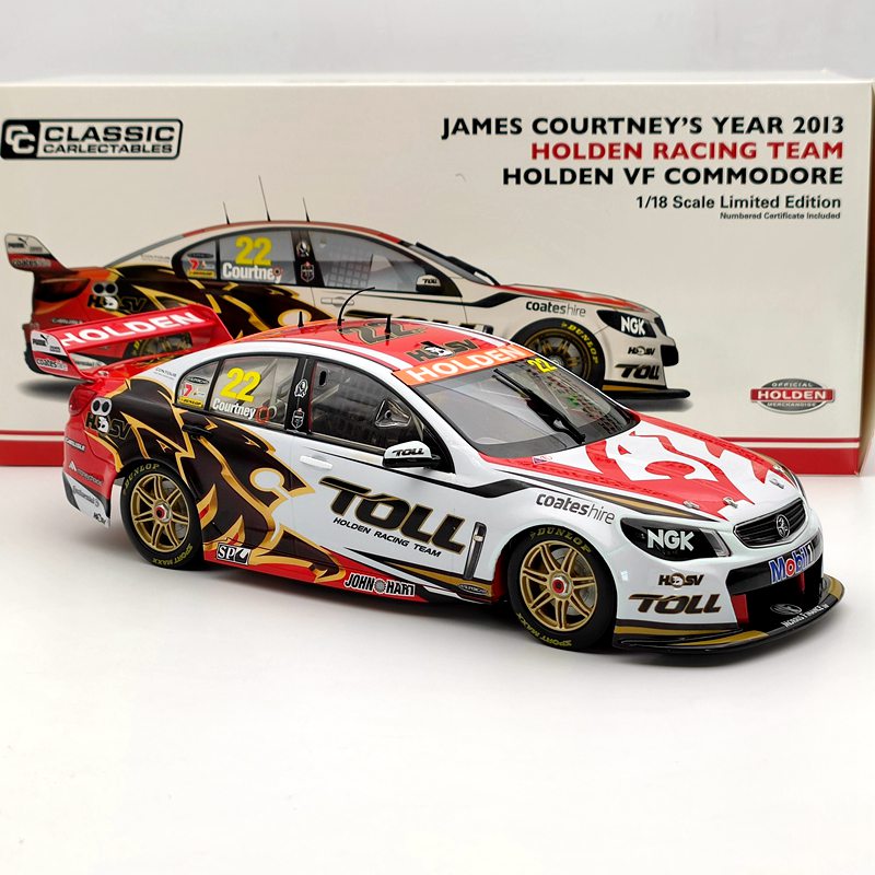 Classic 1/18 James Courtney's 2013 Toll Holden VF Commodore #22 NO.18535 Diecast Models Car Limited Collection Toys Gift
