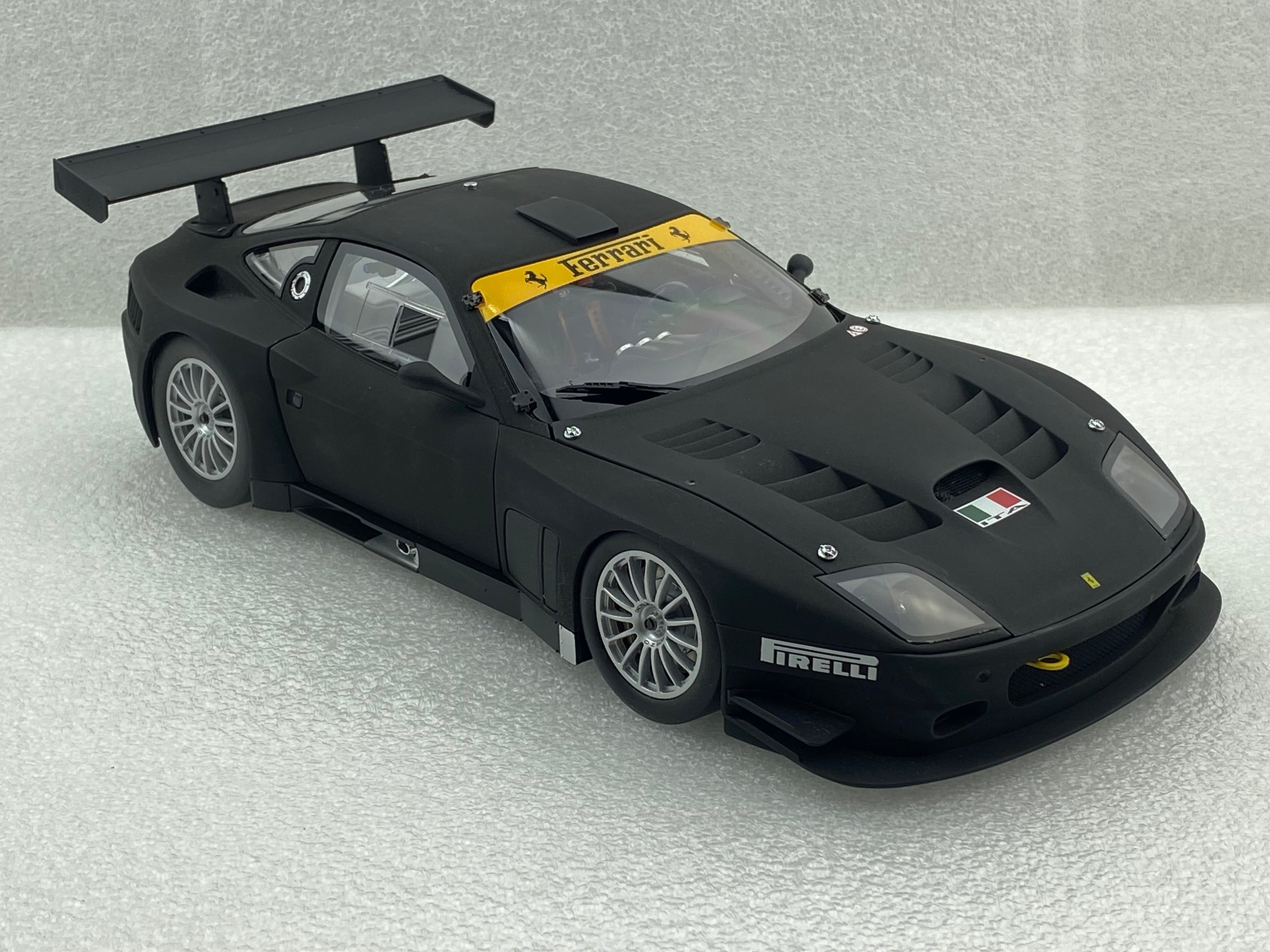 Kyosho 1:18 Ferrari 575 GTC Evoluzione 2005 Matt Black 08392A (Clearance Final Sale)