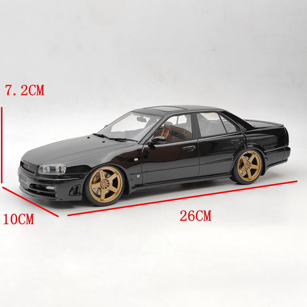 Ignition Model 1/18 Nissan Skyline 25GT Turbo ER34 Black IG1579 Resin Toy Car Model Limited Gift