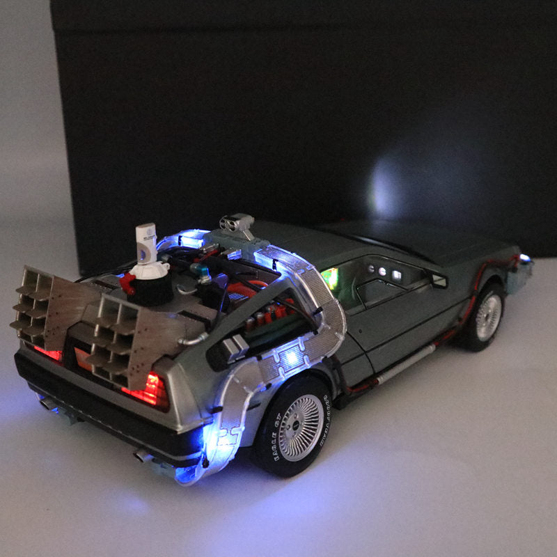 Hot Wheels 1/18 Super Elite Back To The Future Time Machine BLY44 Ultimate Editon Car Models Diecast Toys Hobbies Collection Gifts