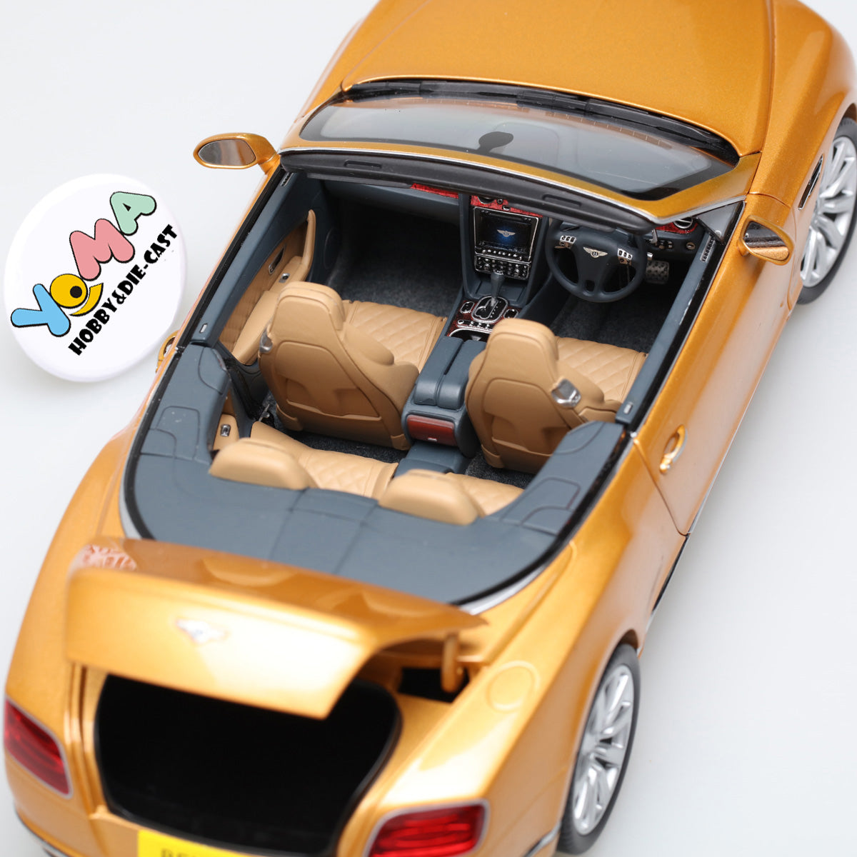 Paragon 1:18 2016 Bentley Continental GT Convertible Gold PA-98232