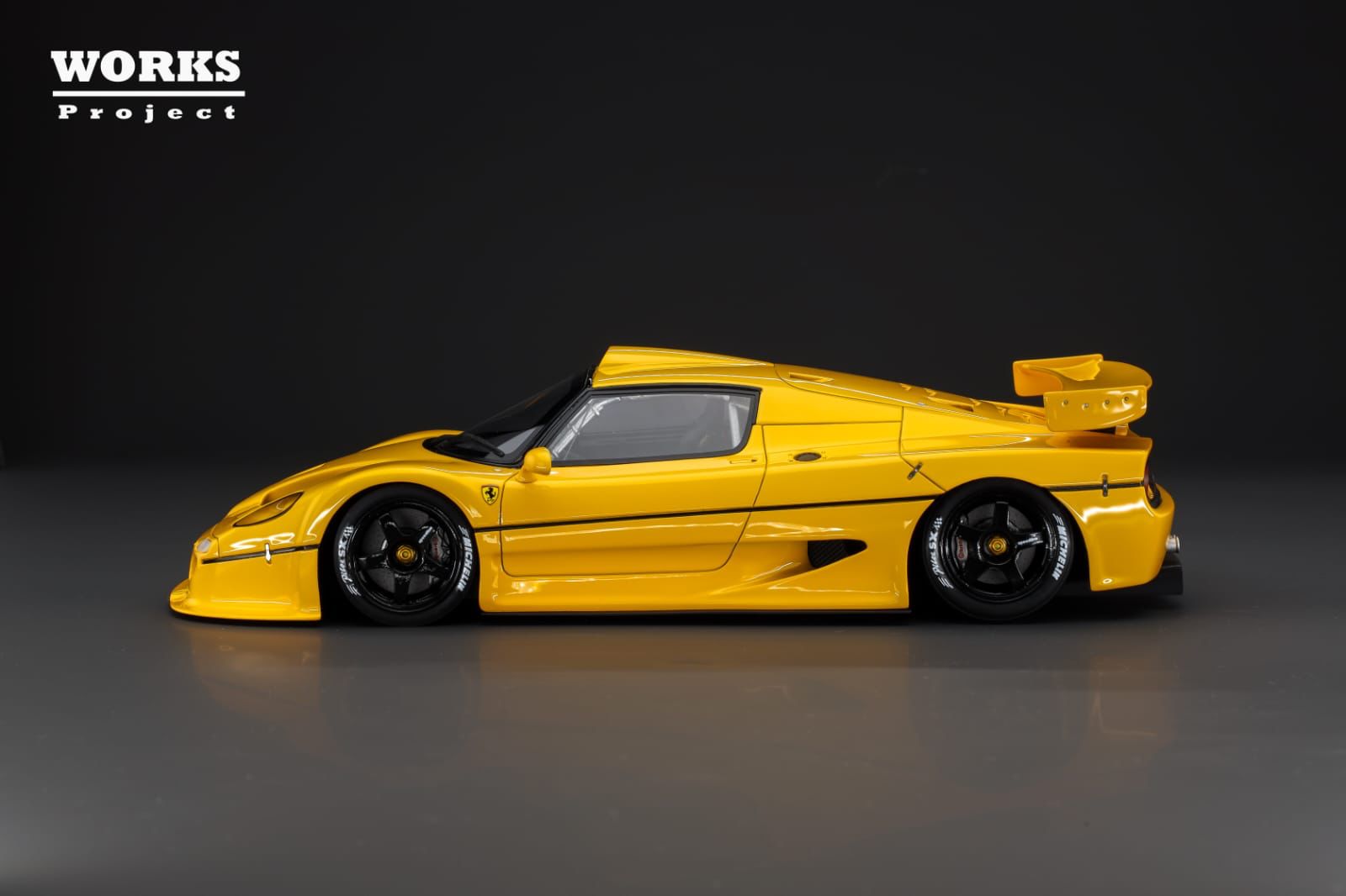 WORKS Project 1:18 Ferrari F50 GT in Yellow
