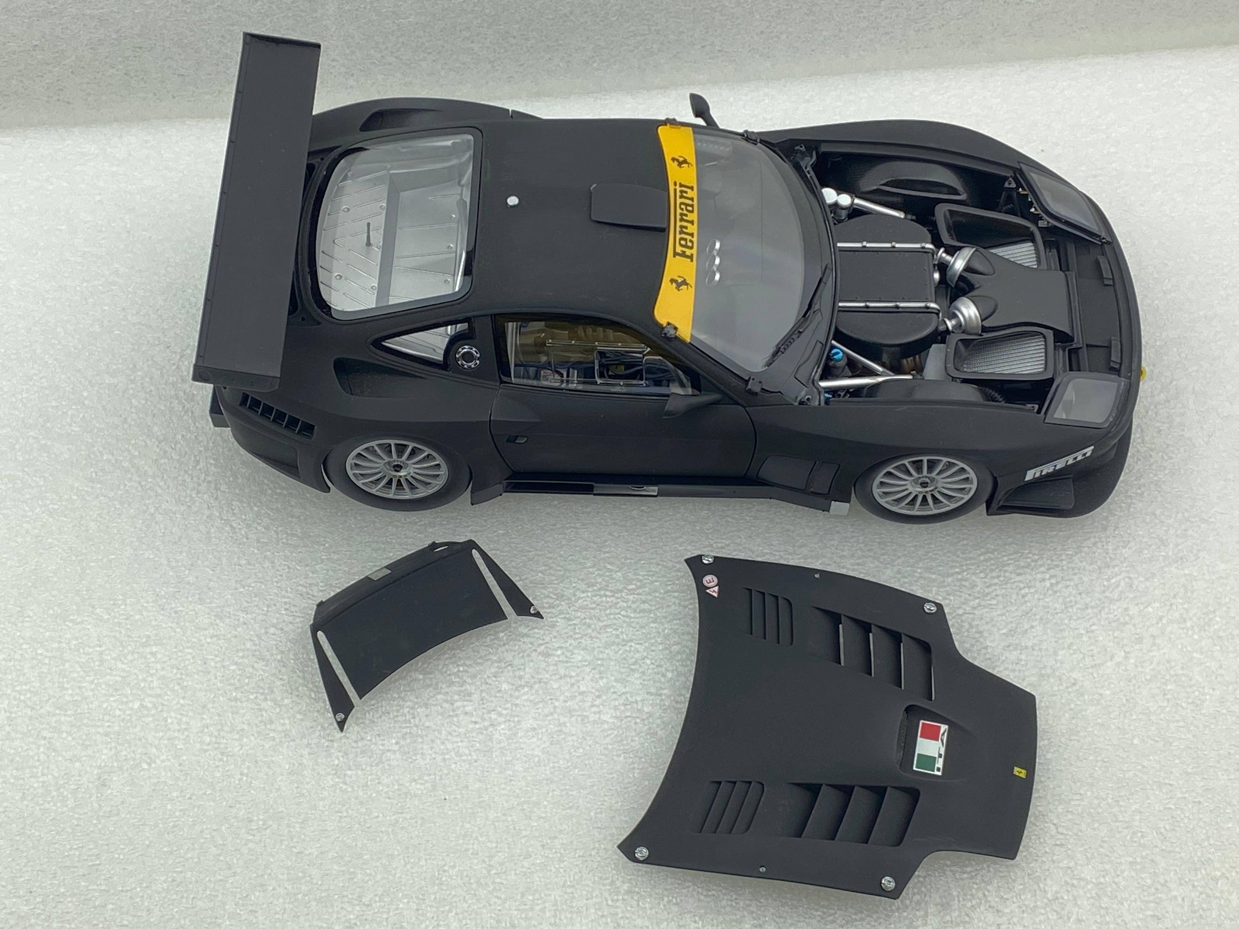 Kyosho 1:18 Ferrari 575 GTC Evoluzione 2005 Matt Black 08392A (Clearance Final Sale)
