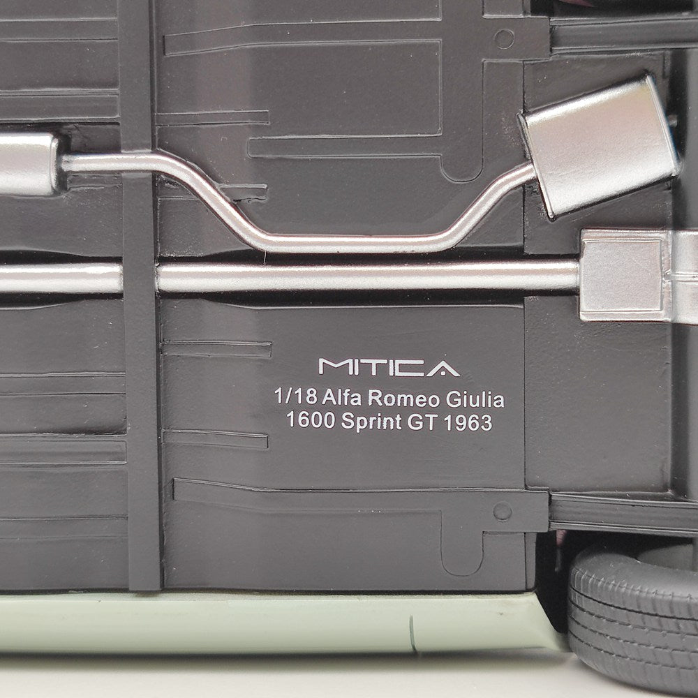 MITICA 1/18 Alfa Romeo Giulia 1600 Sprint GT 1963 MITICA100010 Azzurro Spaziov Resin Model Car Gift
