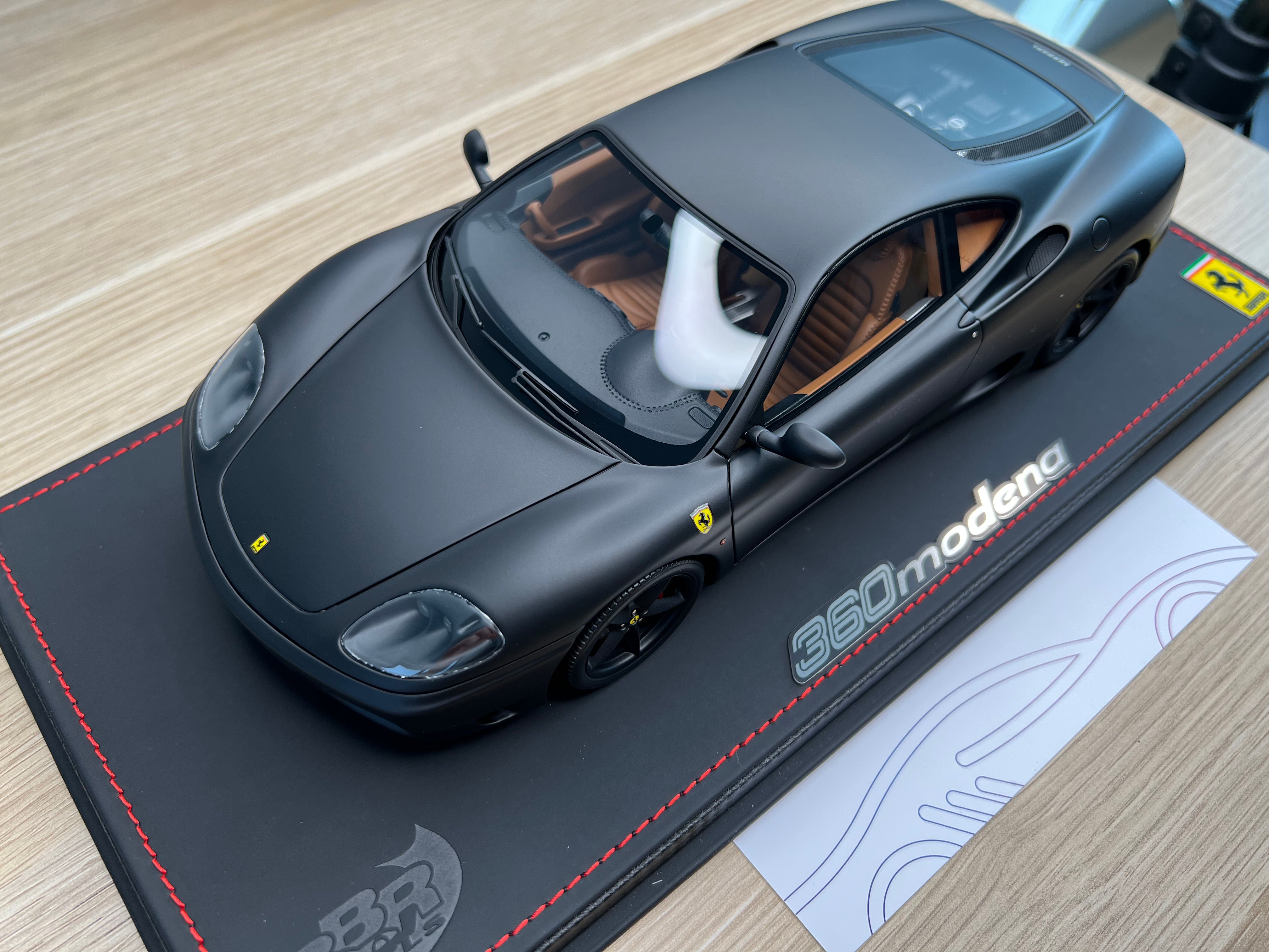 Ferrari 360 Modena - matte black edition - 1:18