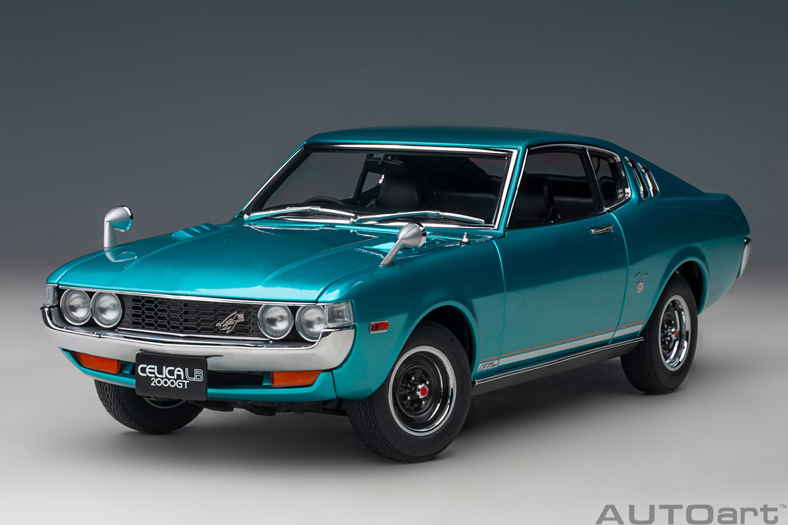 AUTOart 1:18 Toyota Celica Liftback 2000GT (RA25) 1973 (Turquoise Blue Metallic) 78767