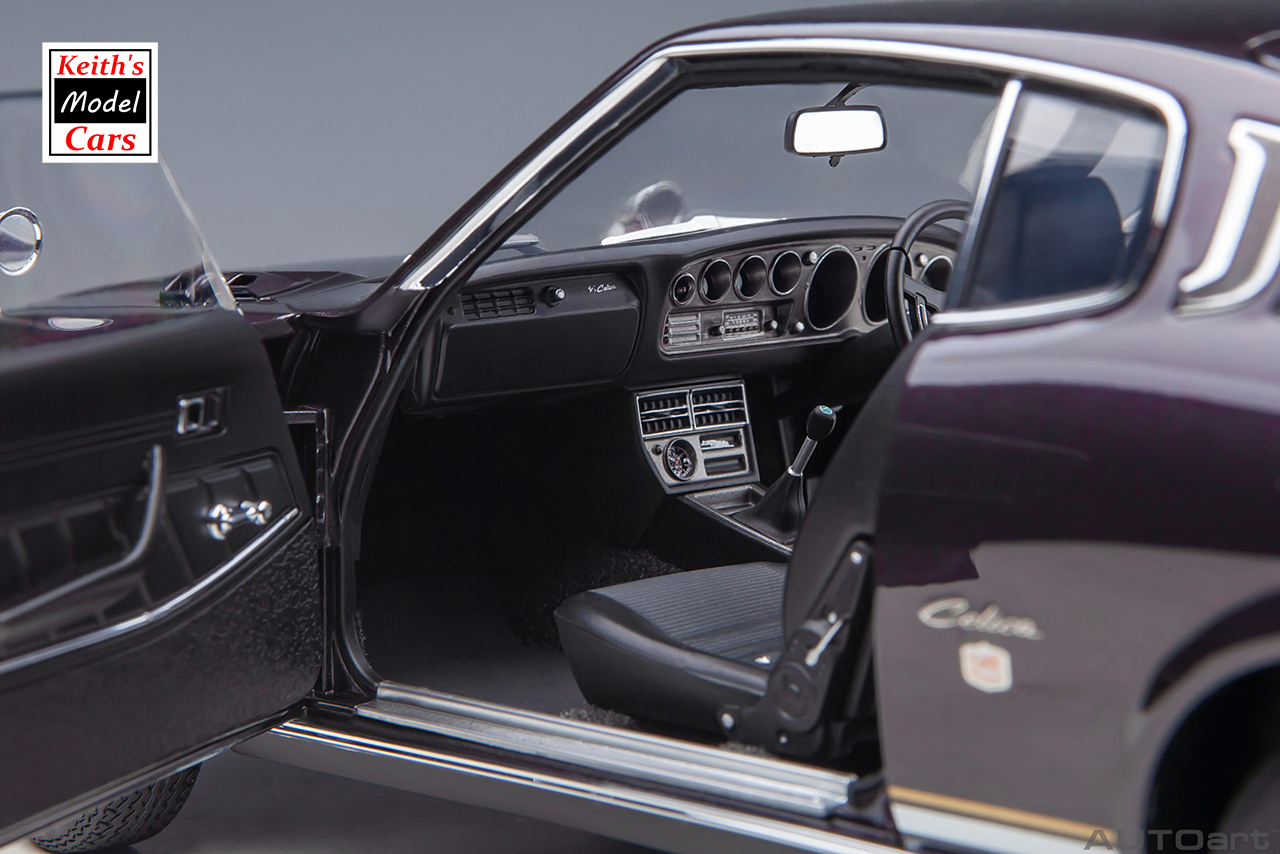 [1/18 Scale] Toyota Celica Liftback 2000GT (RA25) 1973 in Dark Purple Metallic by AUTOart Models
