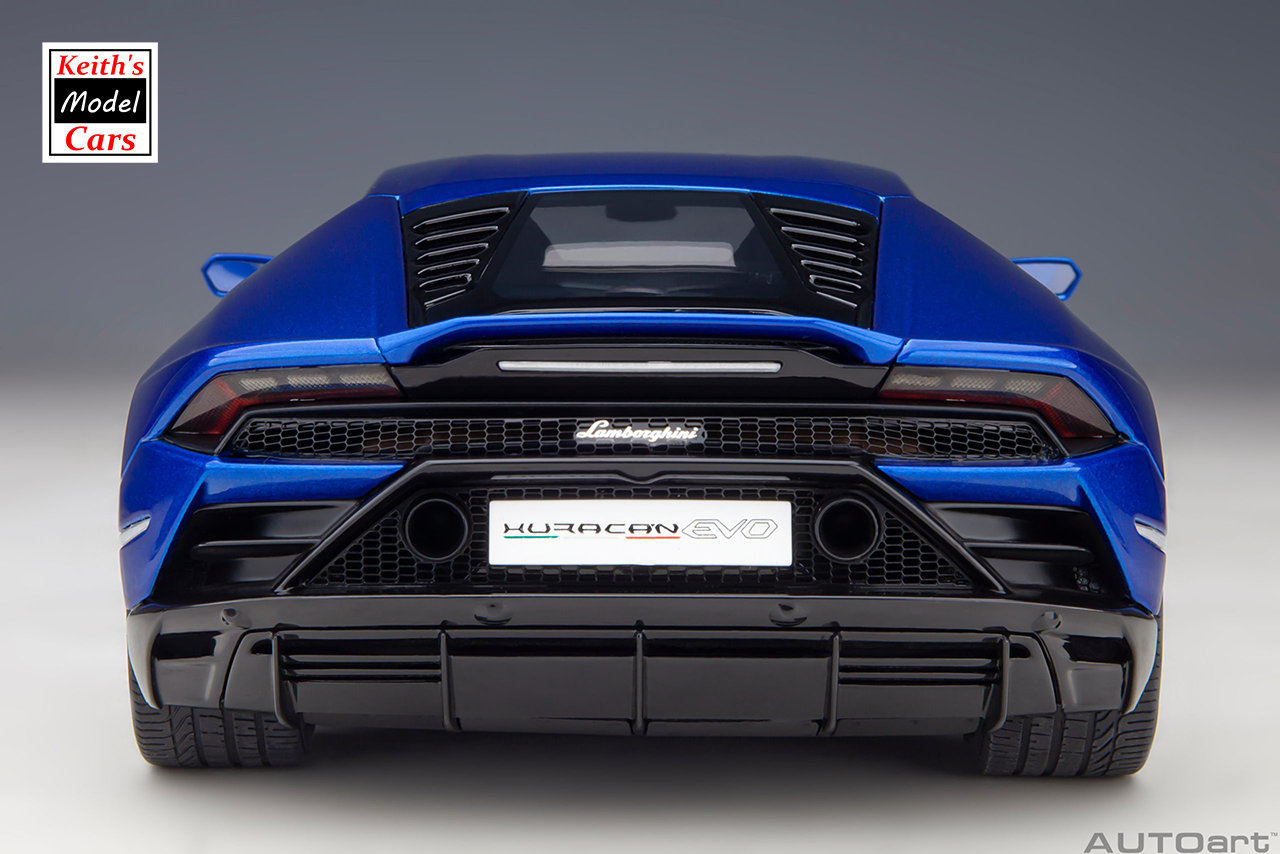 [1/18 Scale] Lamborghini Huracán Evo in Blu Nethuns by AUTOart Models