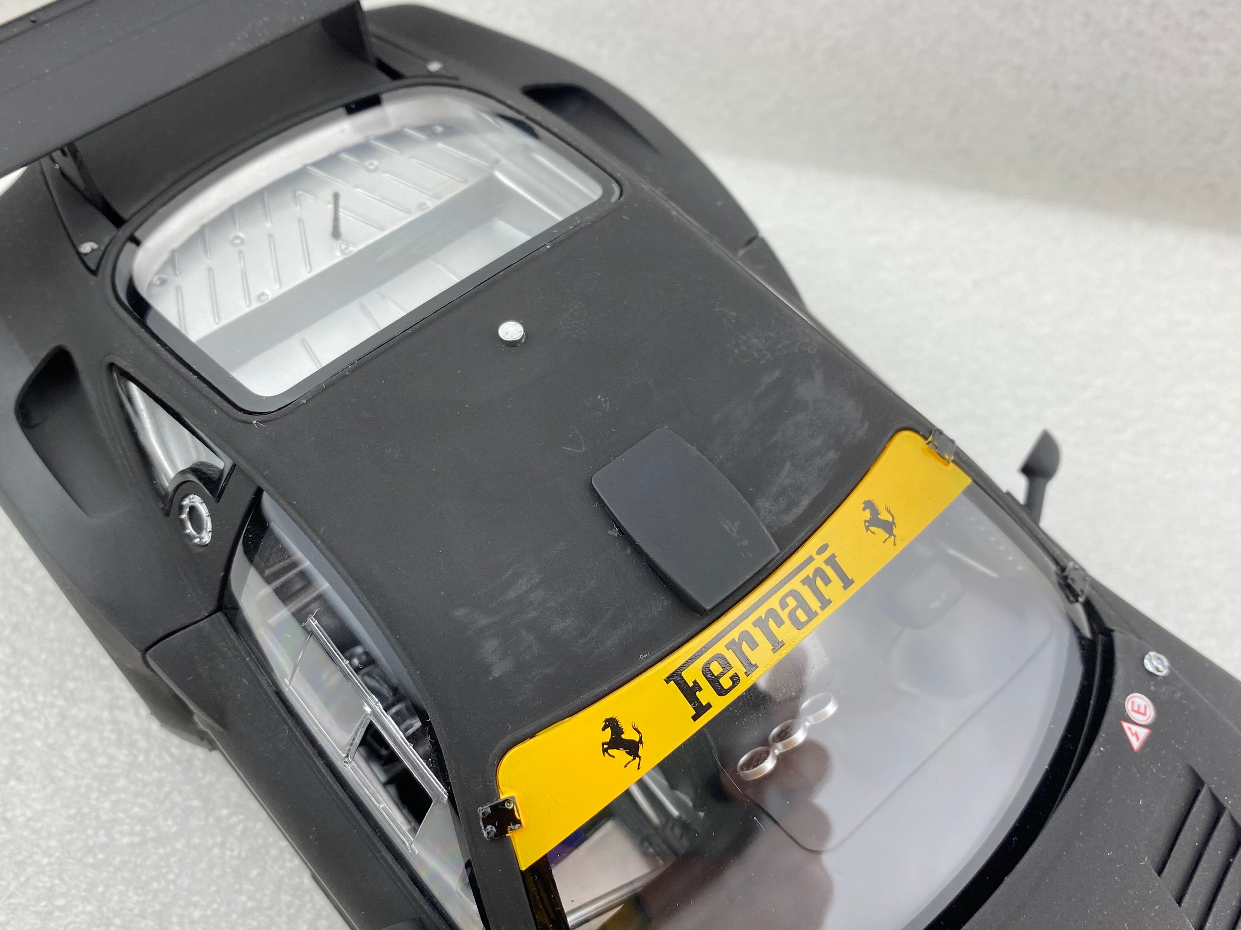 Kyosho 1:18 Ferrari 575 GTC Evoluzione 2005 Matt Black 08392A (Clearance Final Sale)