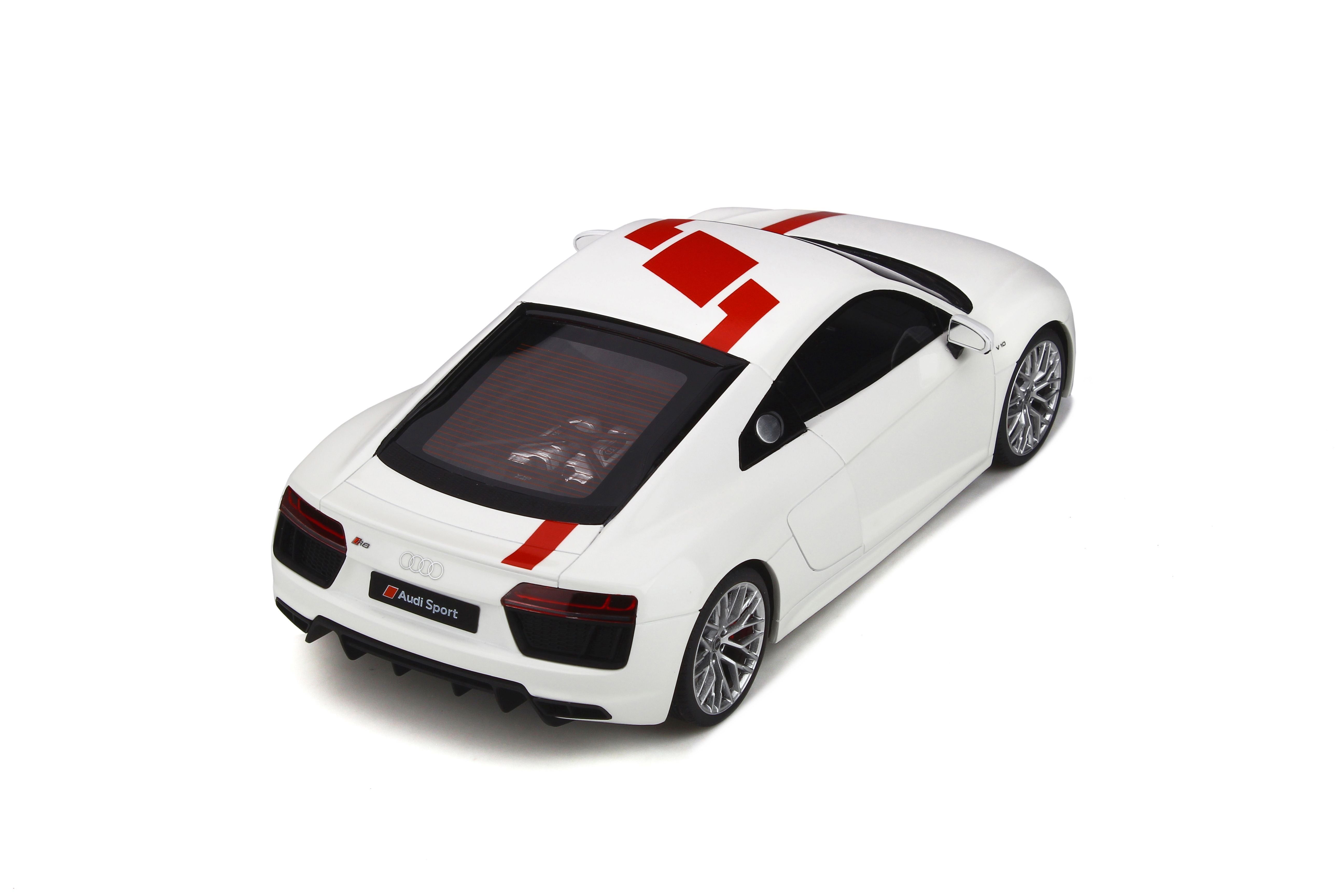 GT Spirit 1:18 Audi R8 V10 RWS TBC 2018 White/Red GT247