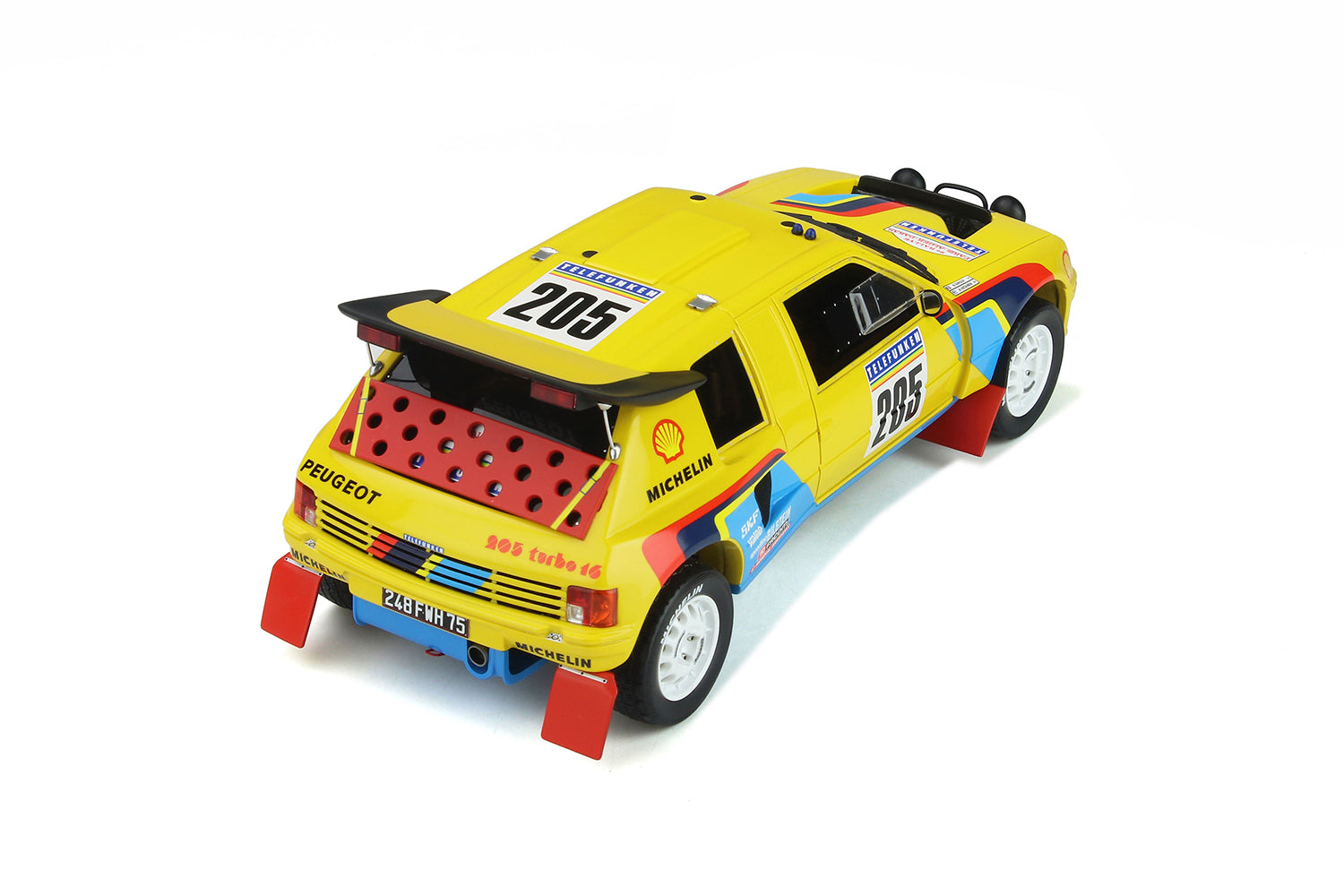OTTO 1:18 1987 Peugeot 205 Grand Raid Dakar #205 Vatanen OT354