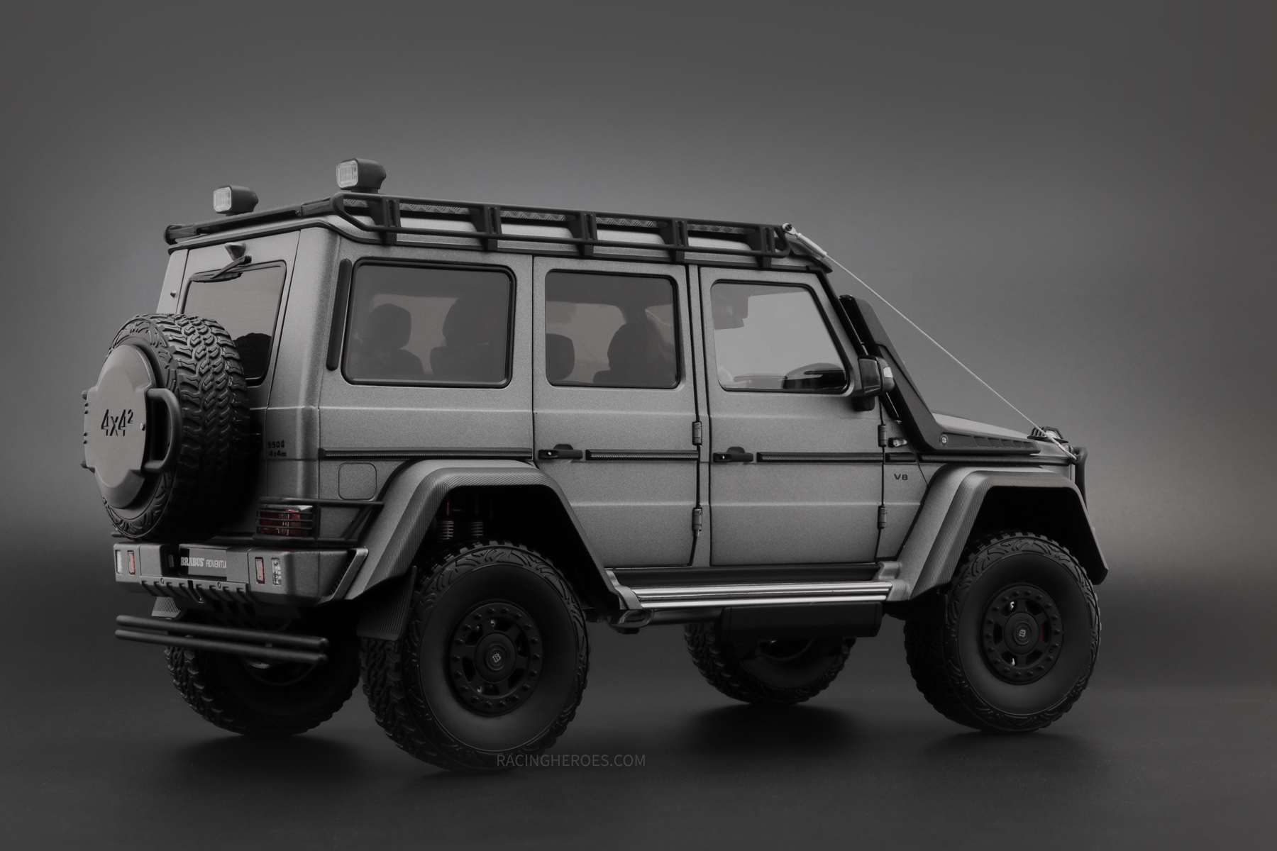 Brabus 550 Adventure Mercedes-Benz G 500 4×42 Monza Grey 1:18 by Almost Real