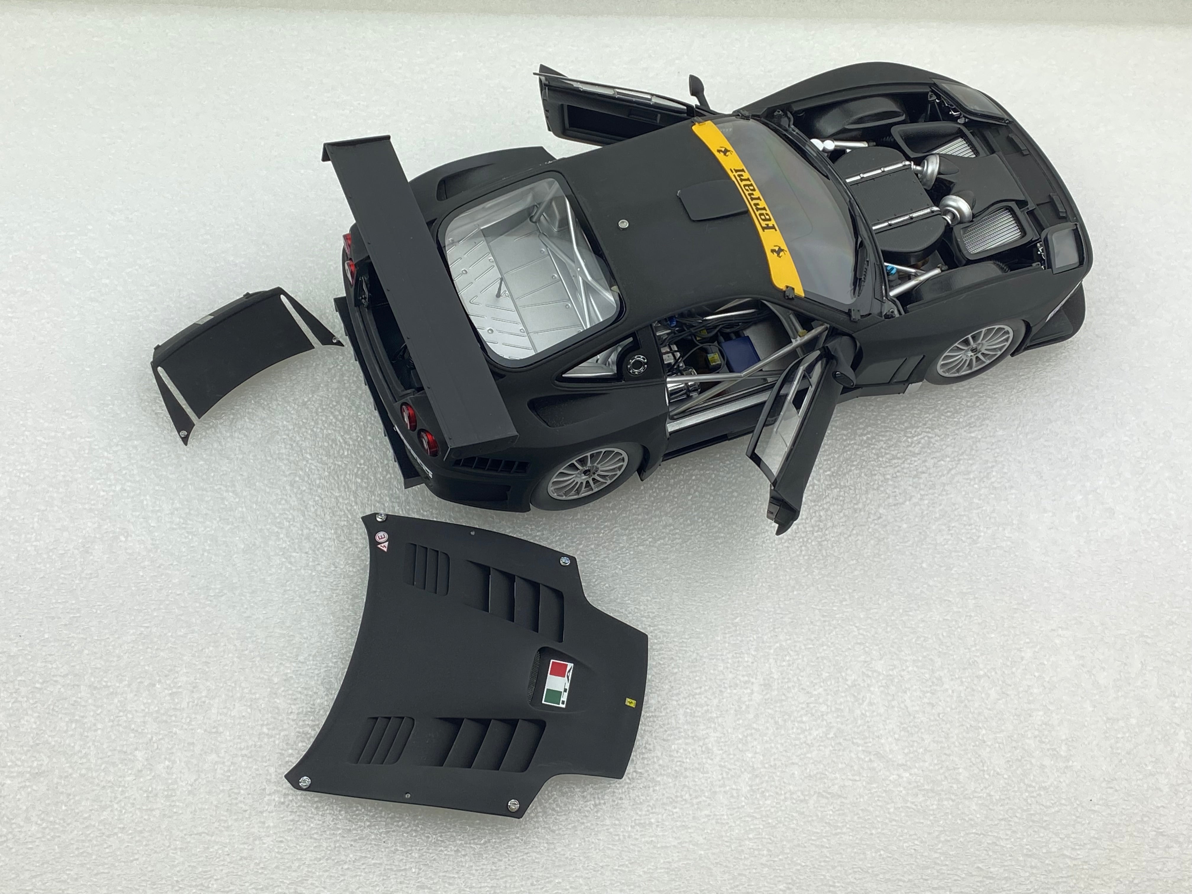 Kyosho 1:18 Ferrari 575 GTC Evoluzione 2005 Matt Black 08392A (Clearance Final Sale)