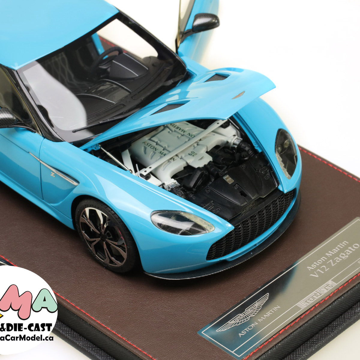 Frontiart 1/18 Aston Martin V12 Zagato Open Tiffany Blue FA009-33