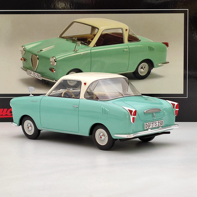1/18 Schuco Goggomobil Coupe TS 250 Blue Resin Model Car Limited Collection