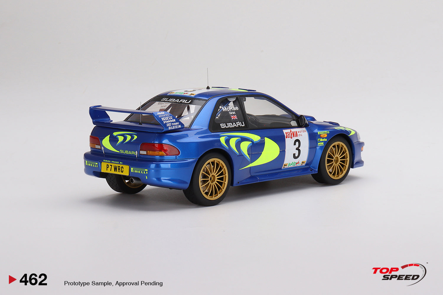 *PREORDER* TopSpeed Models 1:18 Subaru Impreza WRC97 1997 Rally Sanremo Winner #3