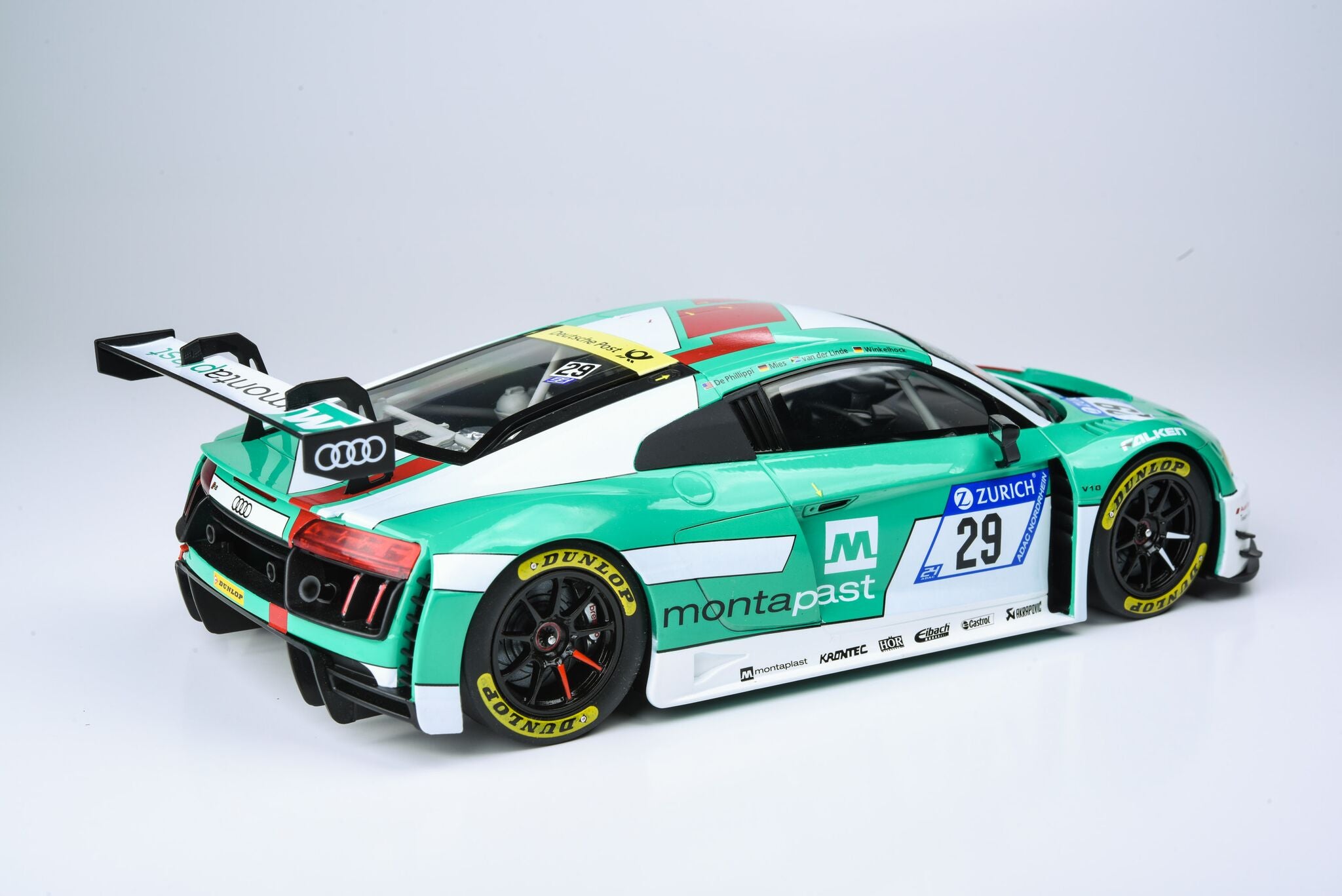 Paragon 1:18 Audi R8 LMS: Montaplast / Land-Motorsports #29 (DE) 2017 24 Hours Nurburgring:1st PA-88110