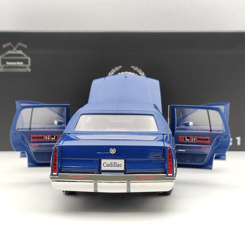 GM 1:18 1993 Cadillac Fleetwood Sedan Blue Diecast Model Car Edition Collection
